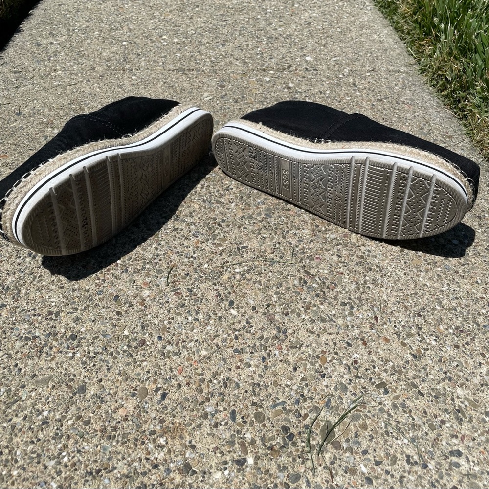 Bobs from Sketchers Memory Foam canvas slip ons